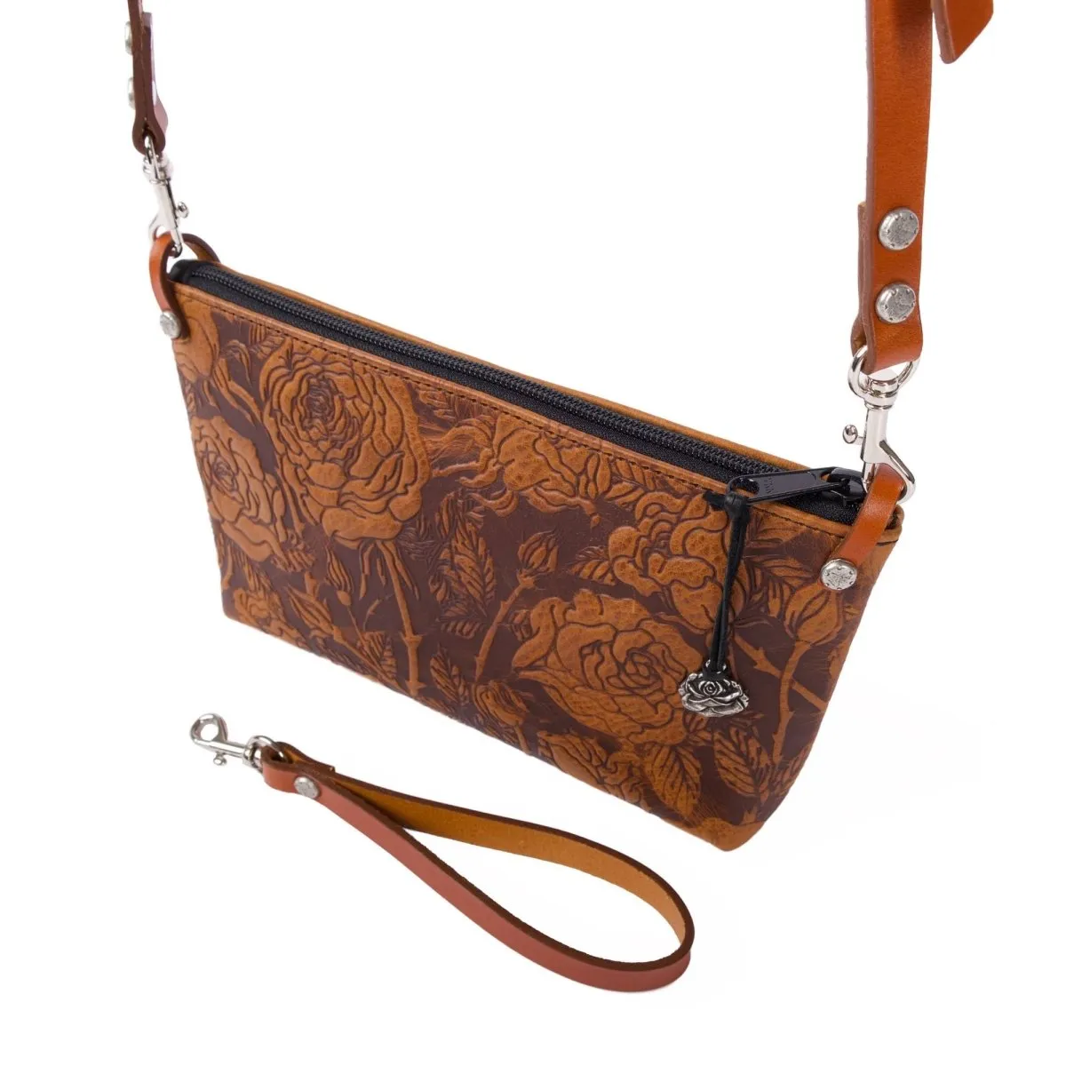 Paula Crossbody / Wristlet, Wild Rose Adventure