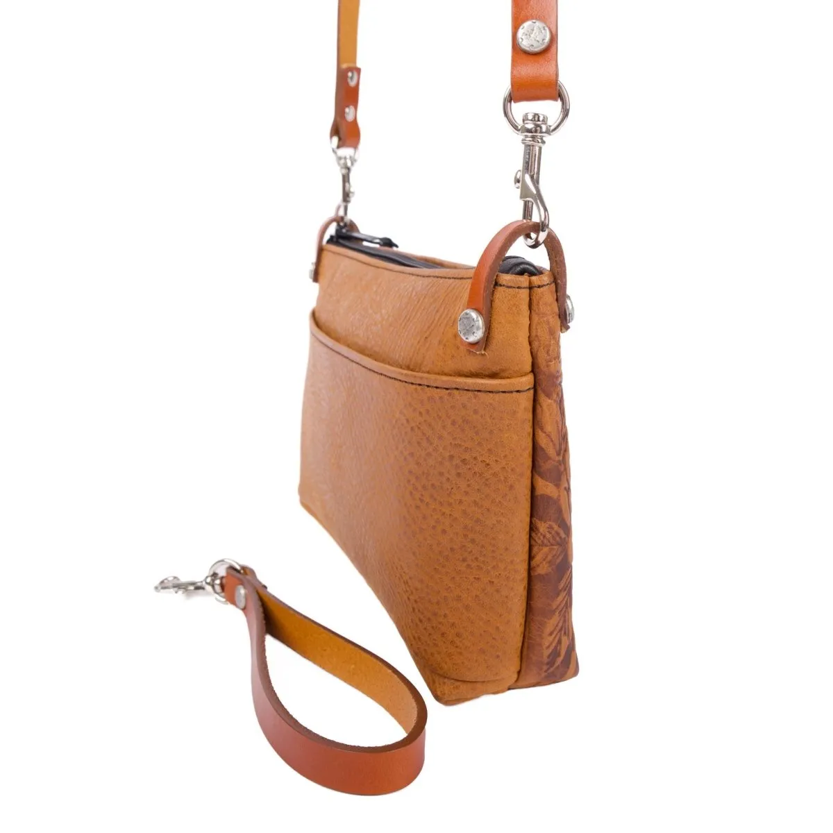 Paula Crossbody / Wristlet, Wild Rose Adventure