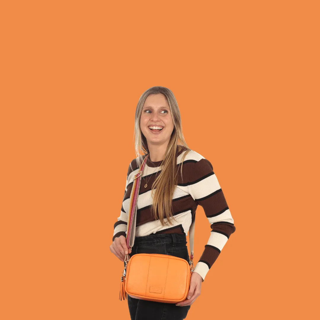 Pom Pom London City Bag Tangerine