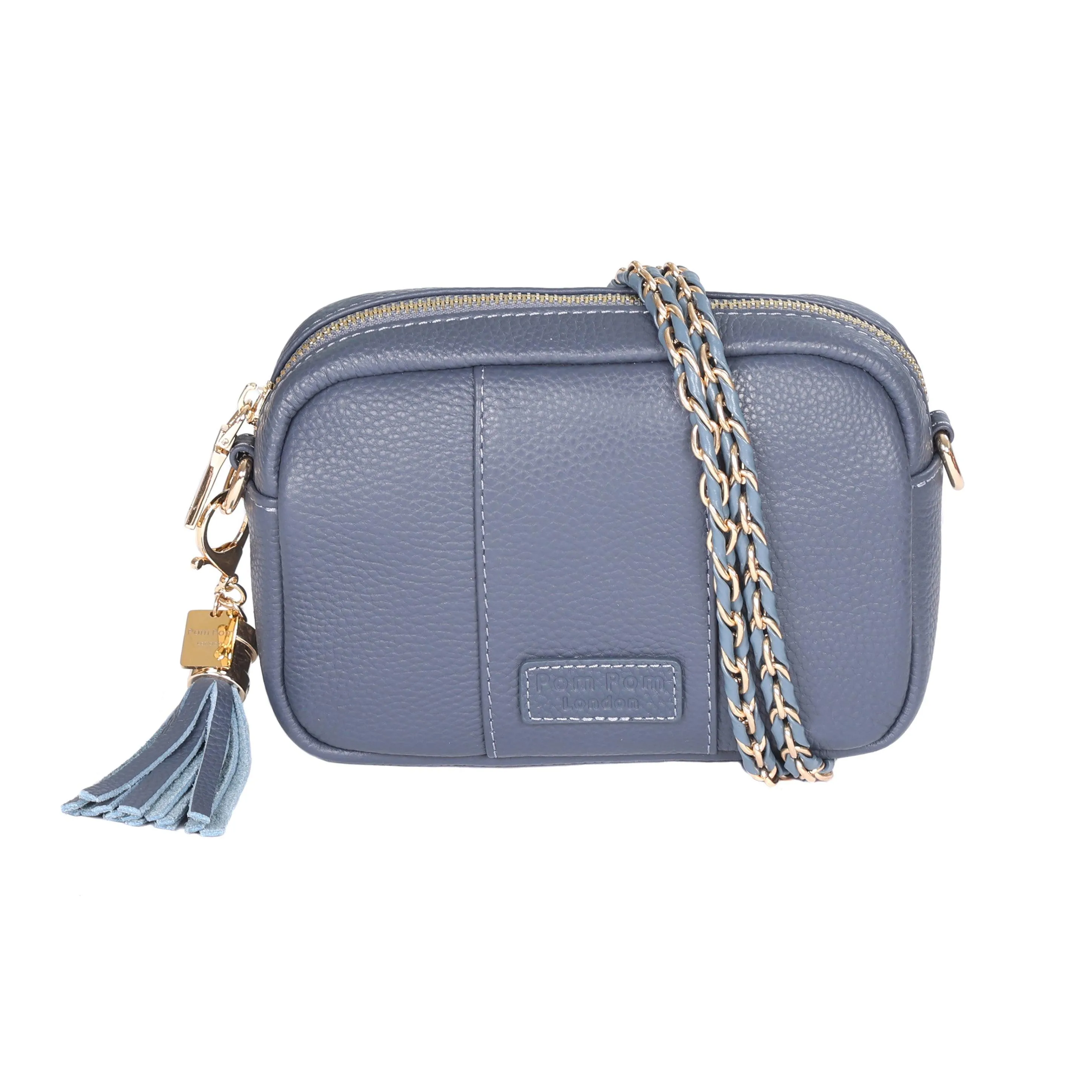 Pom Pom London City MINI Bag Slate Blue