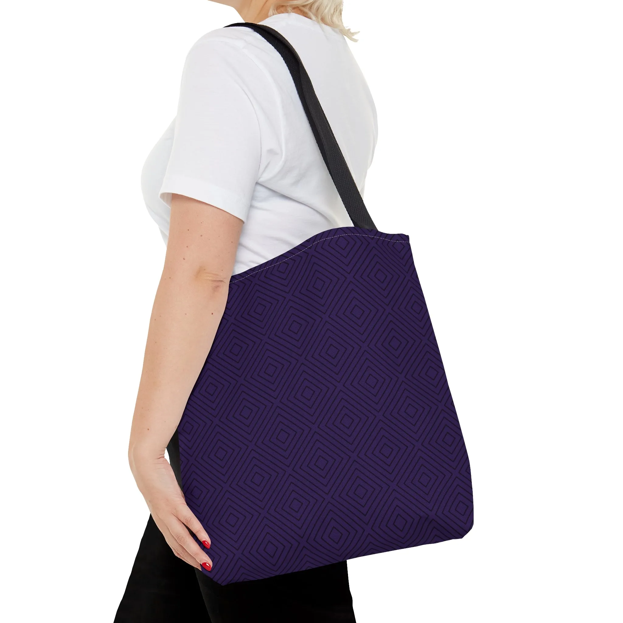 Purple Diamond Tote Bag