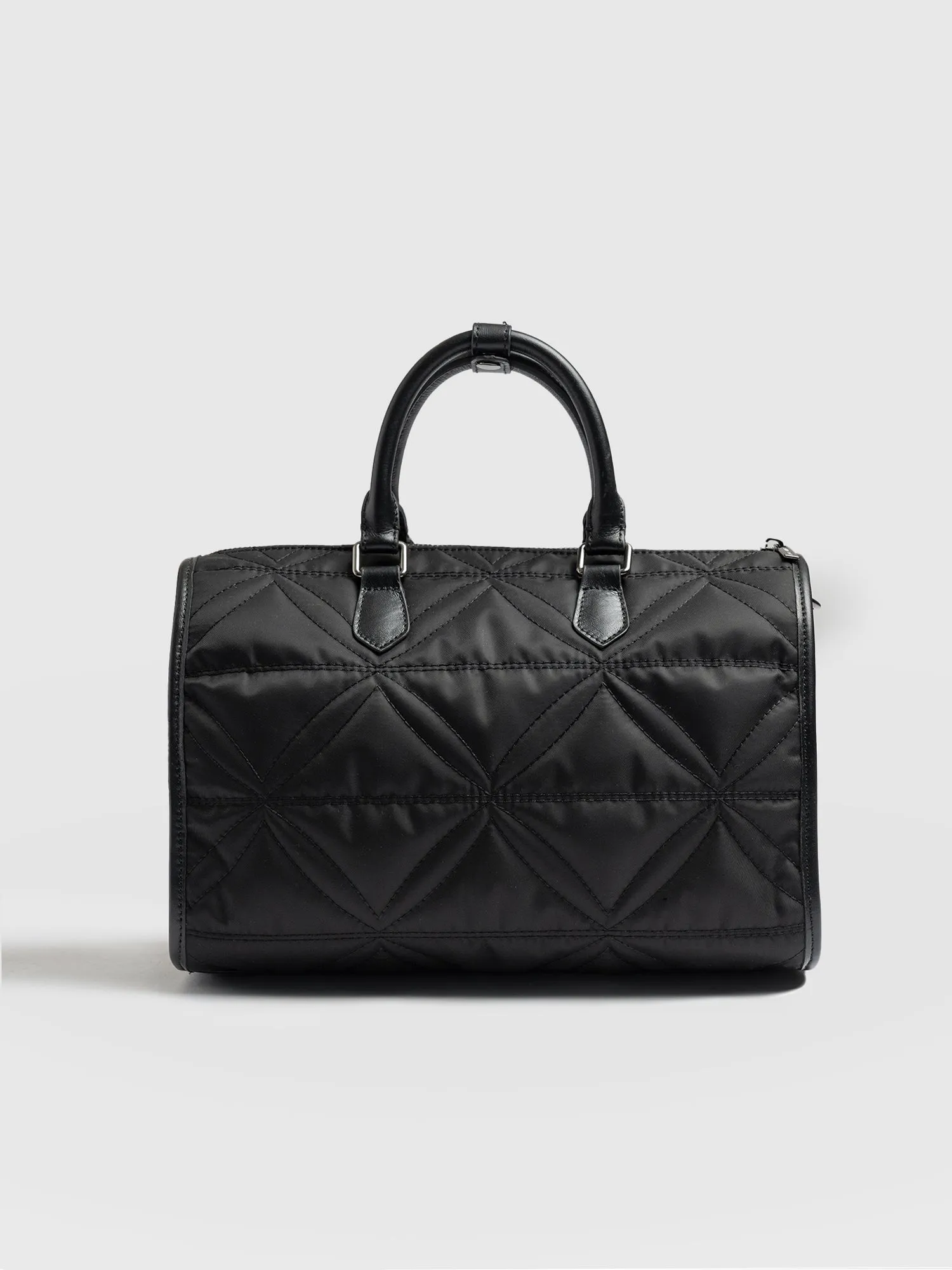 Quilted Maeve Duffle Bag - Black