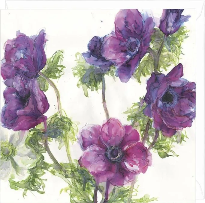 "Anemones" Greeting Card