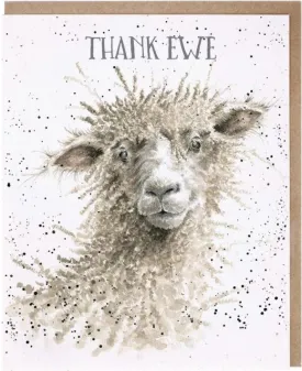 "Thank Ewe... Ever So Much" Greeting Card from Wrendale