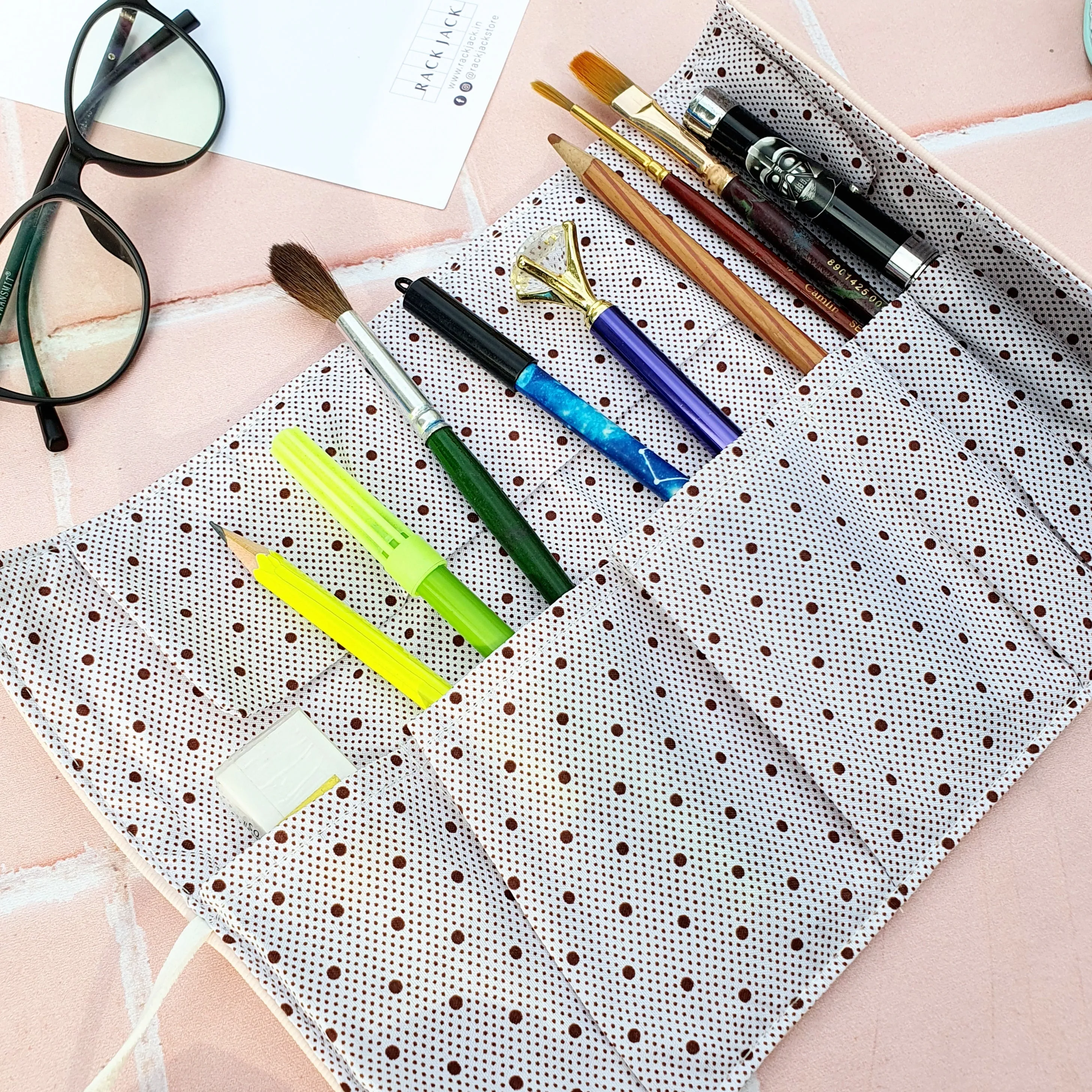 Roll Pouch Stationery Organizer - Freedom