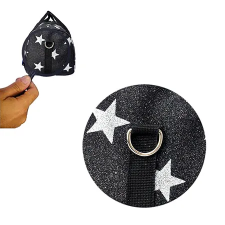 !SALE! Black Mini Glitter Super Star NGIL Duffel Bag