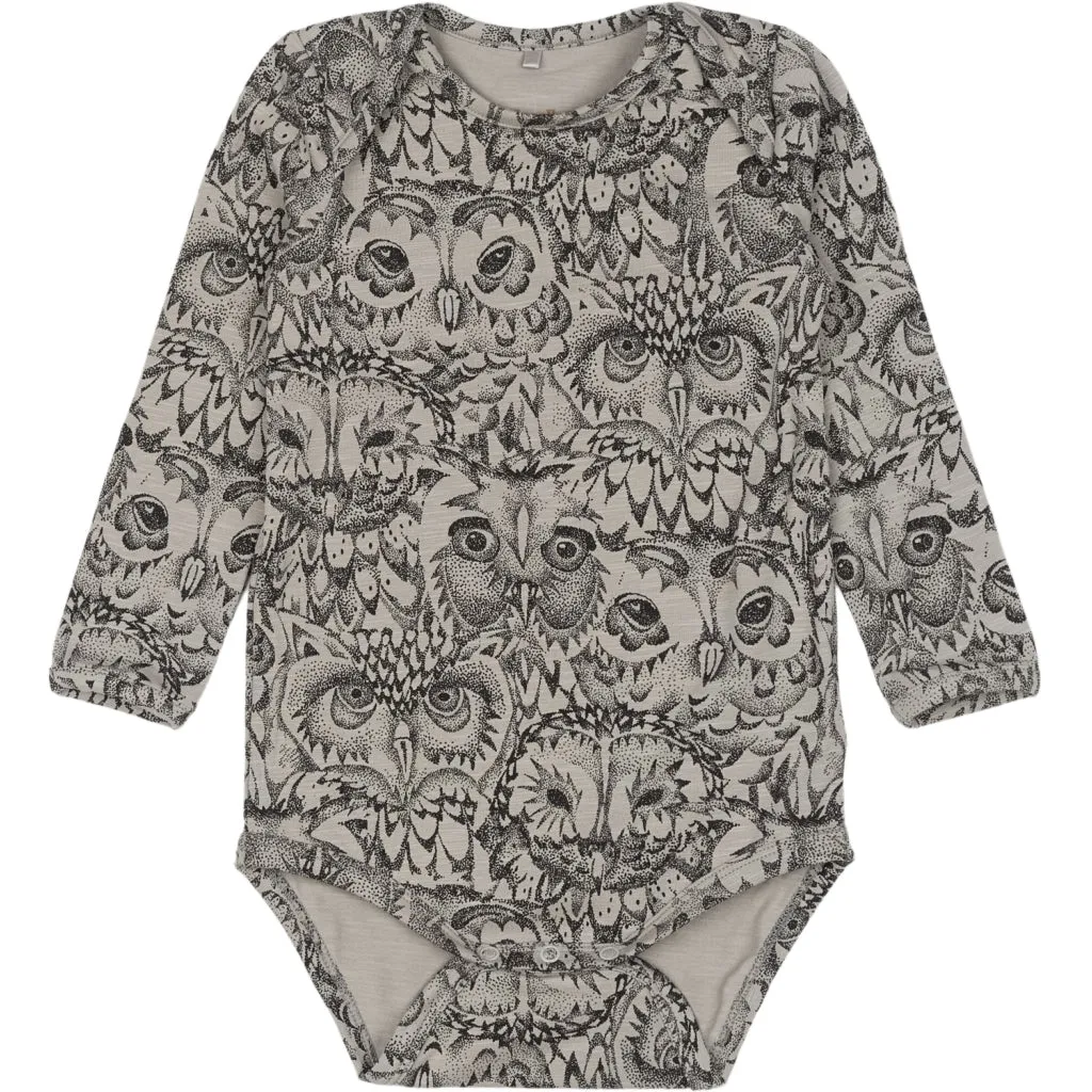 SGBob L/S Body w/Owls - Grey (Drizzle)