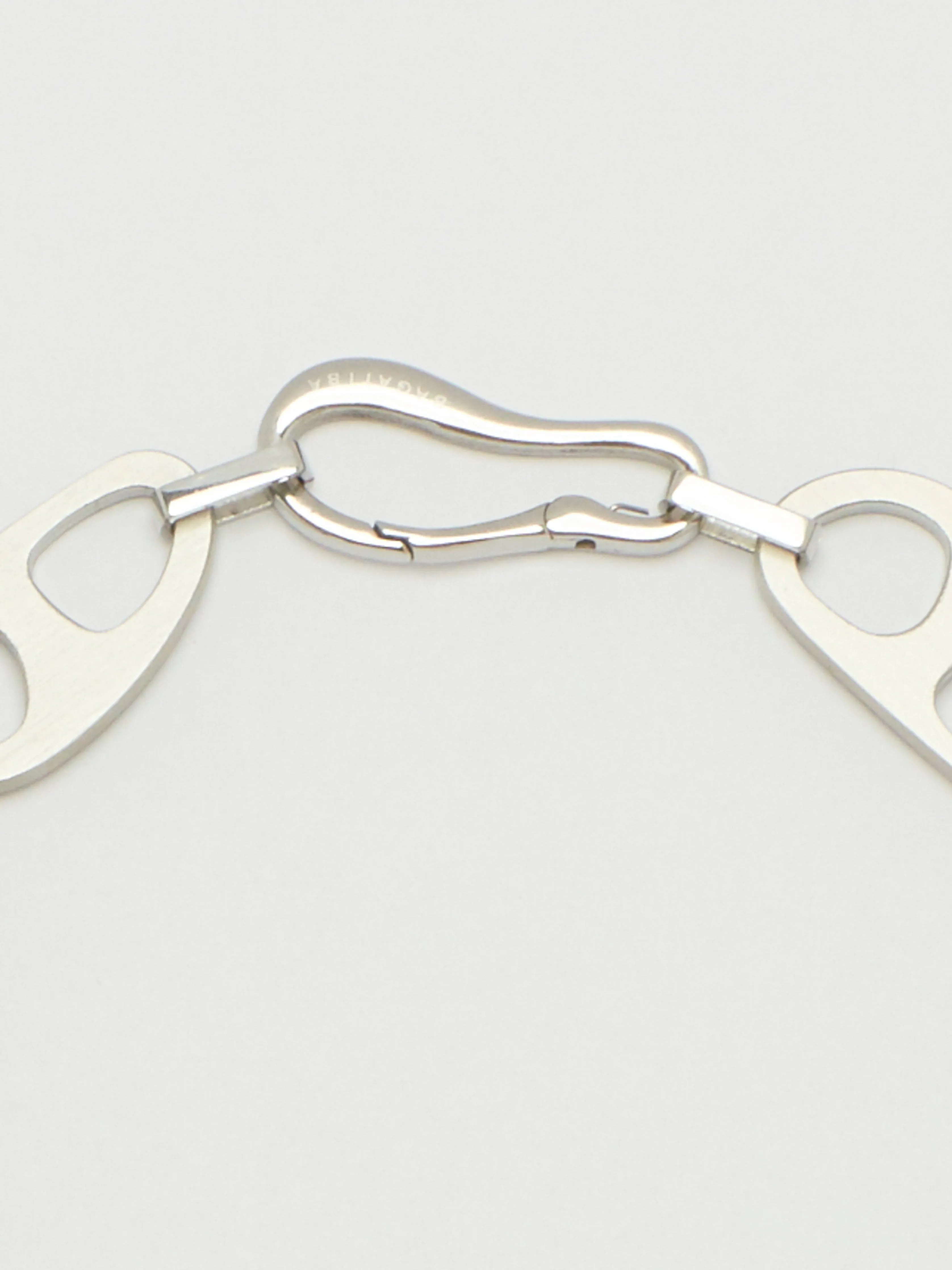 Silver Brushed Tab Bracelet