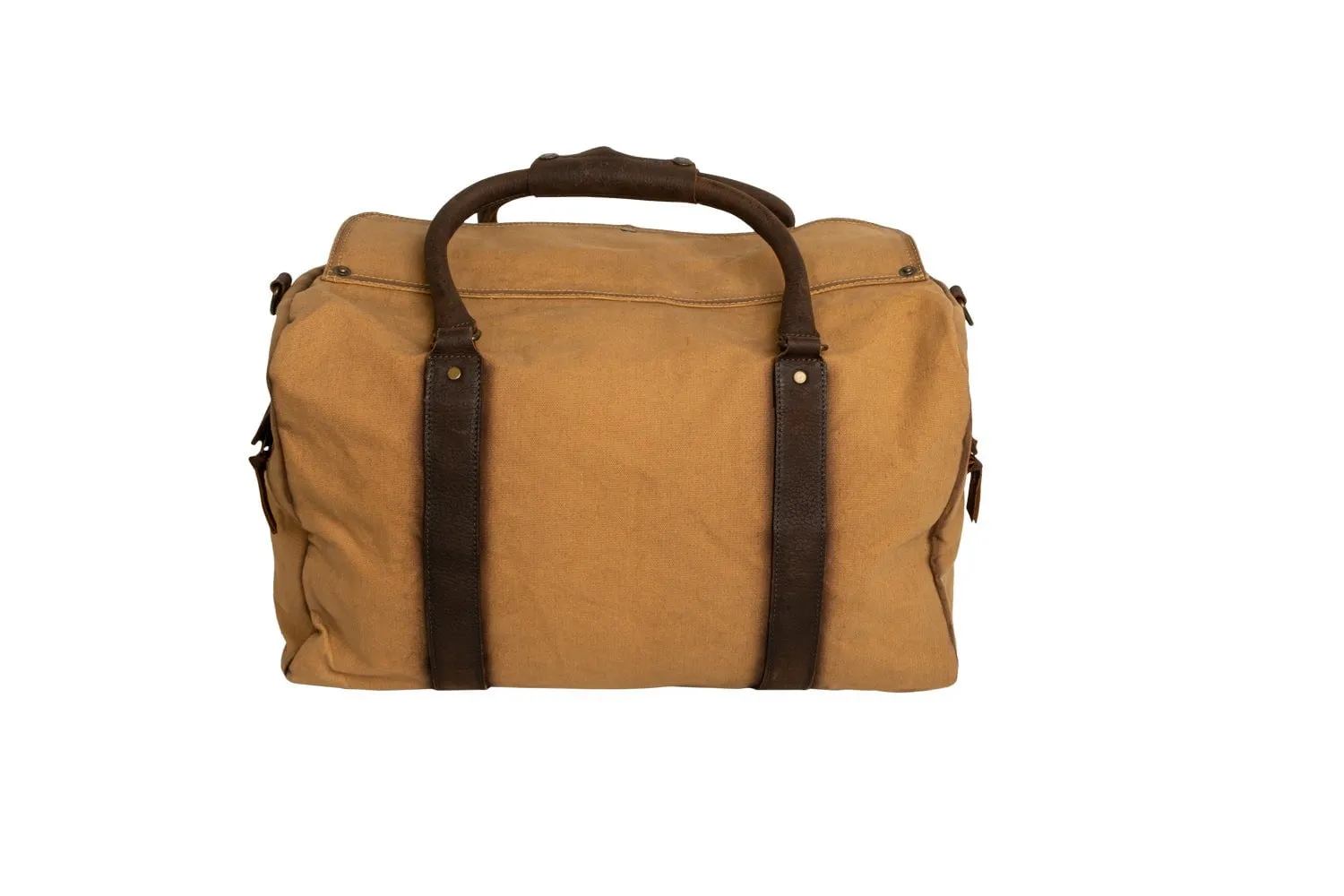 STS Ranchwear Mens Buffalo Creek Small Tan/Chestnut Buffalo Leather Duffel Bag