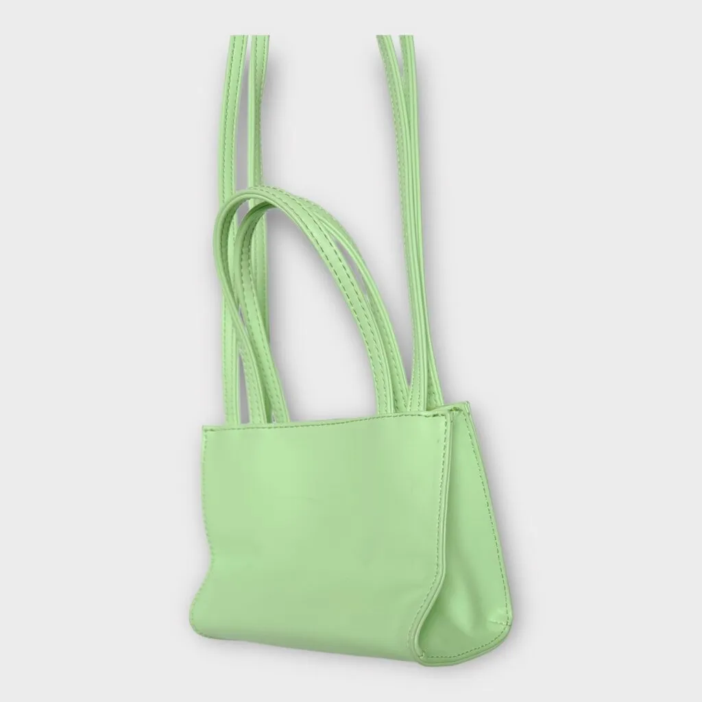 Telfar Lime Green Mini Shopper Bag