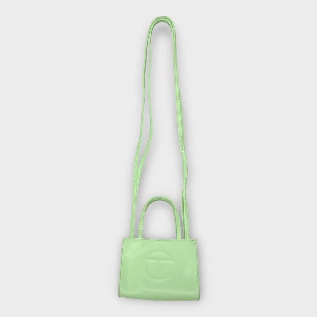 Telfar Lime Green Mini Shopper Bag