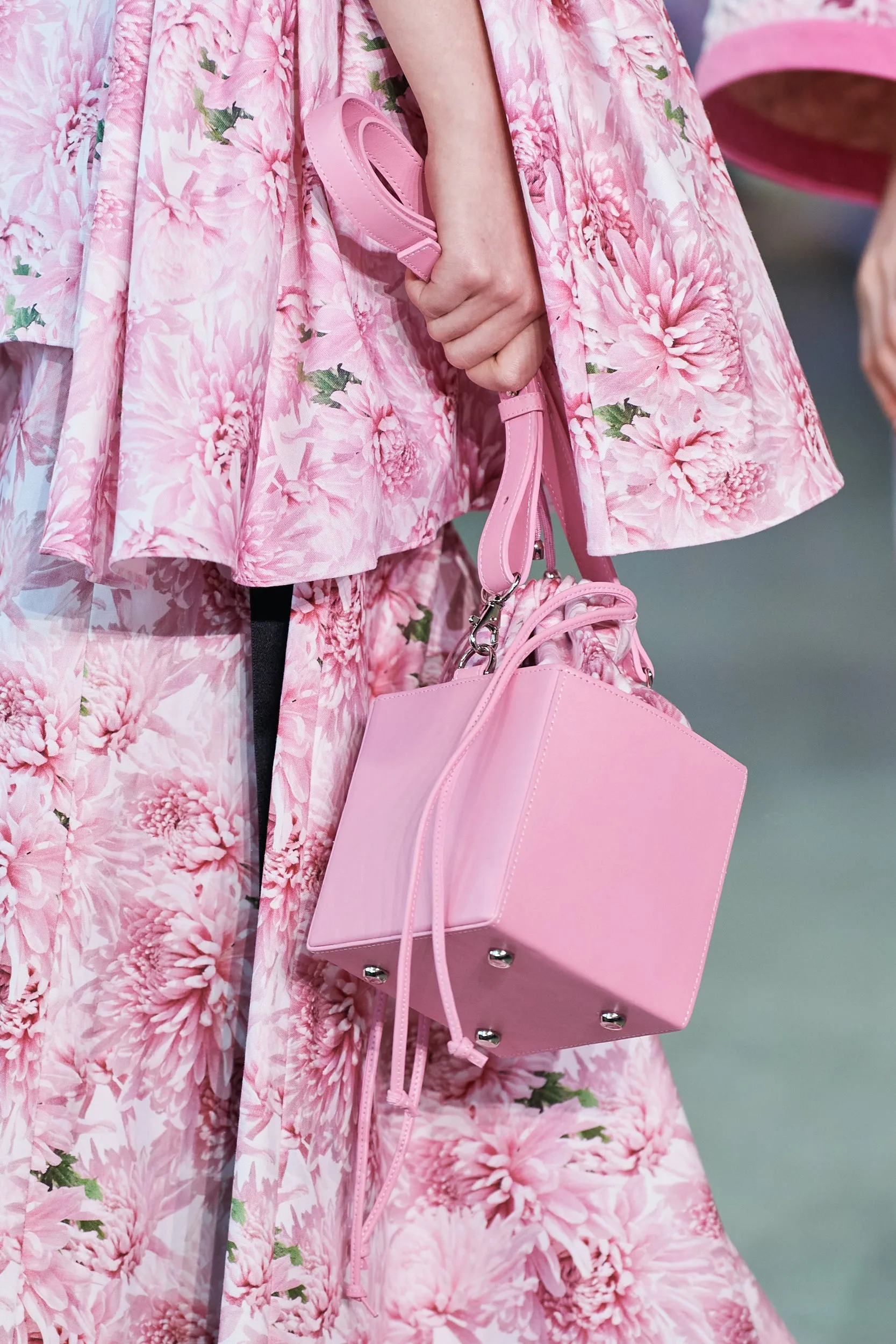 The Mini Box Bag in Pink Chrysanthemum