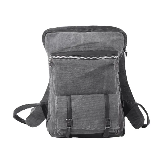 Triple claw back pack - Combo Denim/Leather