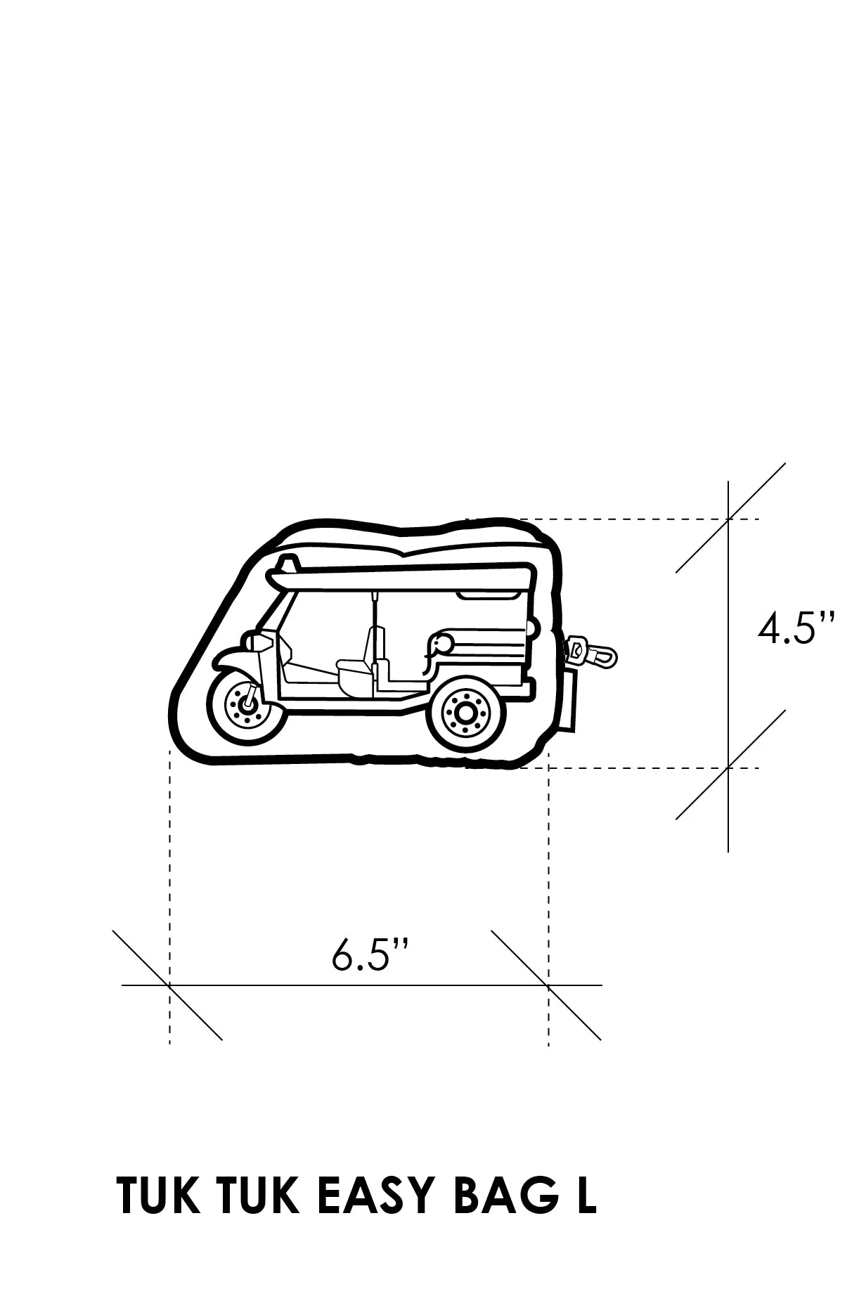 TUK TUK EASY BAG -  L  : BLUE