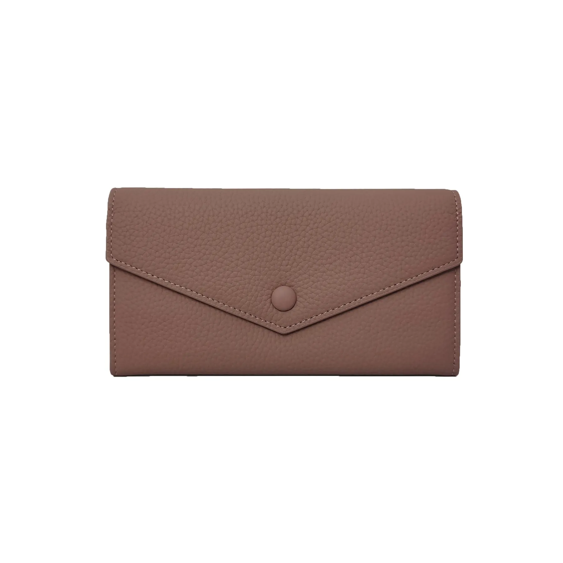 Women's genuine cowhide leather long wallet Envelope design