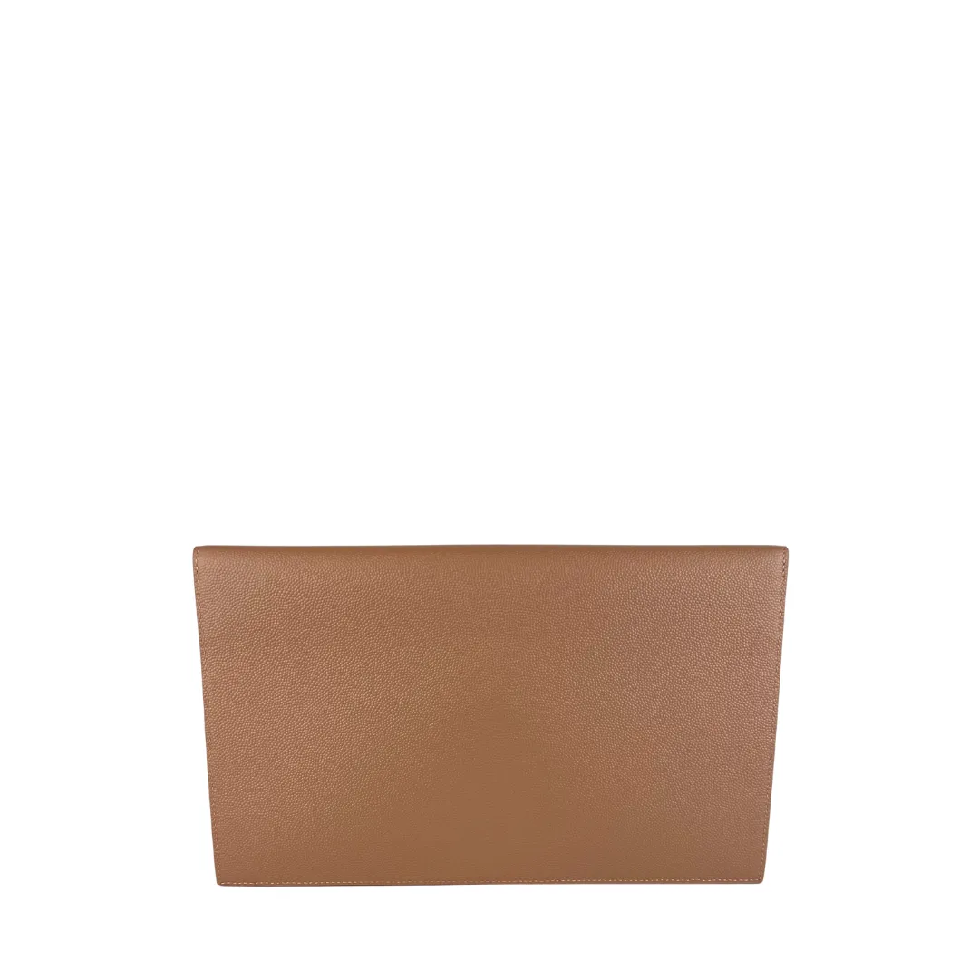 YSL Dark Beige Uptown Clutch