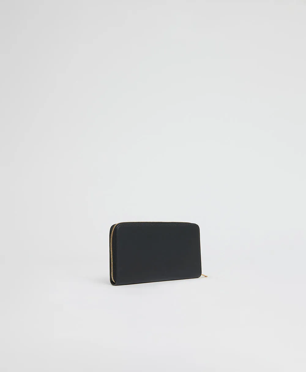 Zip Continental Wallet - Black/Flamma